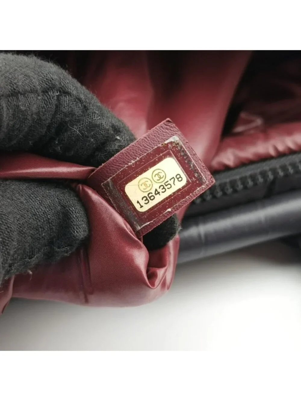 Chanel Coco Cocoon Quilted Black Nylon Leather Handbag